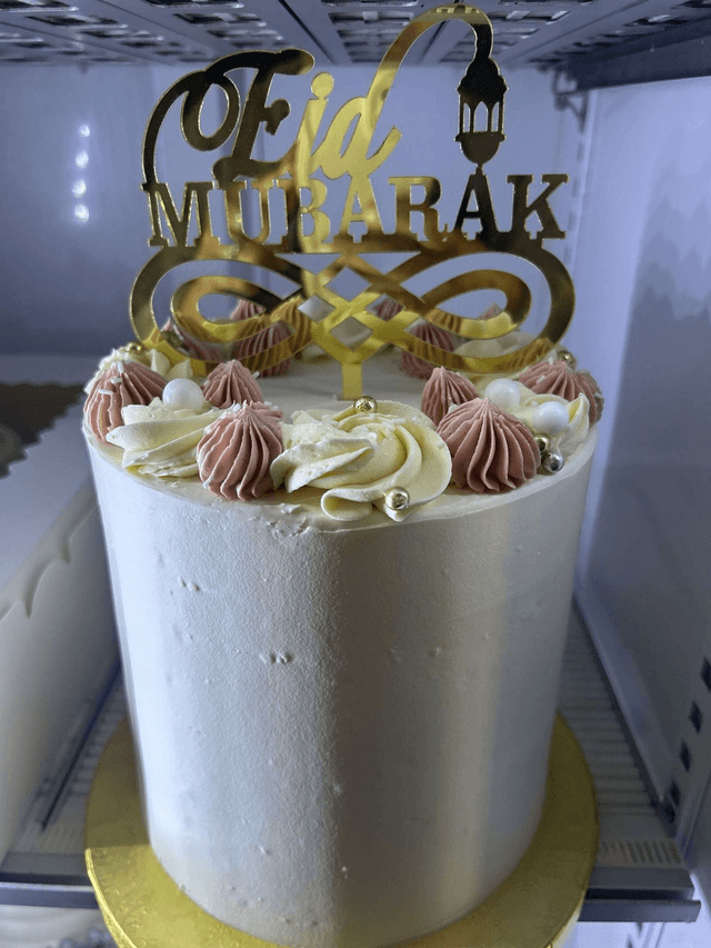 Cake topper Eid mubarak